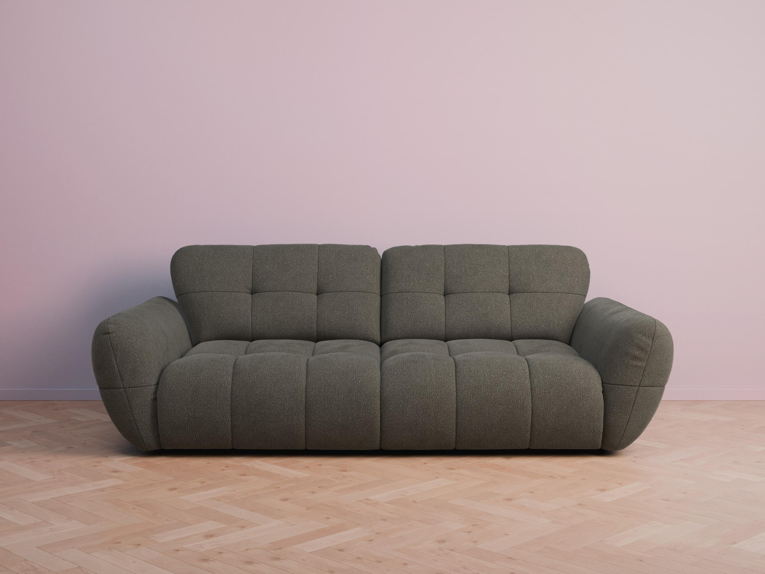 foamnova Bigsofa Graubraun 272x68x134 cm