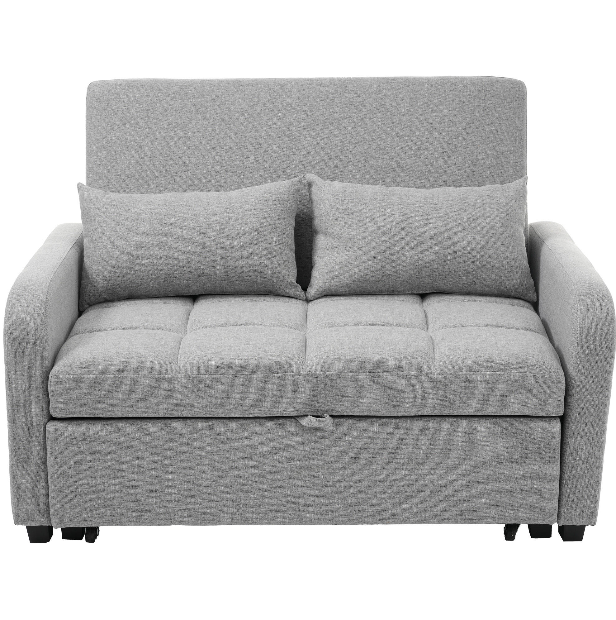 SCHLAFSESSEL multifunktional mit verstellbarem Rückenteil Antikgrau 127/75/94 cm - Grau, Kunststoff (127/94/75cm) - OKWISH