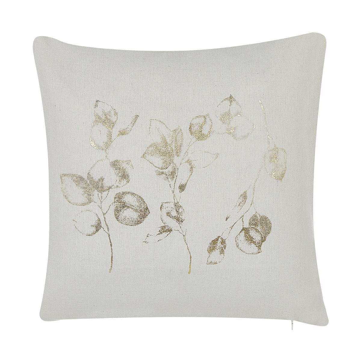 DEKOKISSEN 2er-Set Hellbeige 45/45 cm Gomphrena - Beige, Textil (45/45cm) - Beliani
