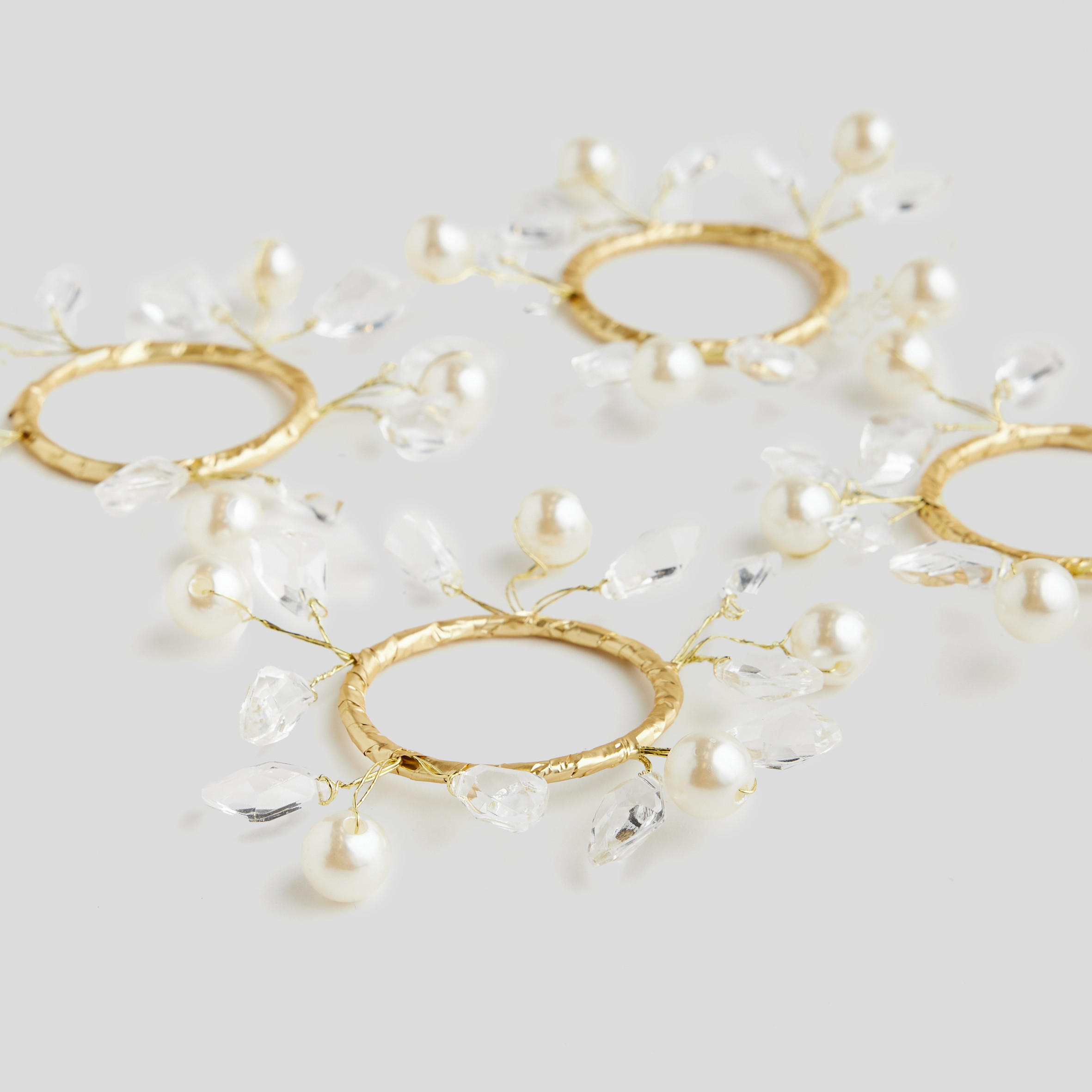 WEIHNACHTSKRANZ Serviettenring Soele, Ø8cm - Beige, Kunststoff (8/4/8cm) - home&you