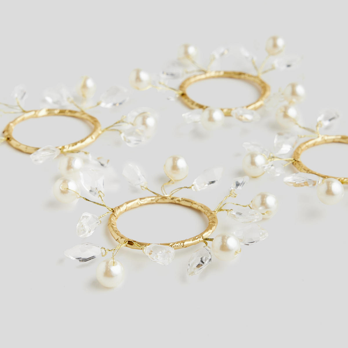 WEIHNACHTSKRANZ Serviettenring Soele, Ø8cm - Beige, Kunststoff (8/4/8cm) - home&you