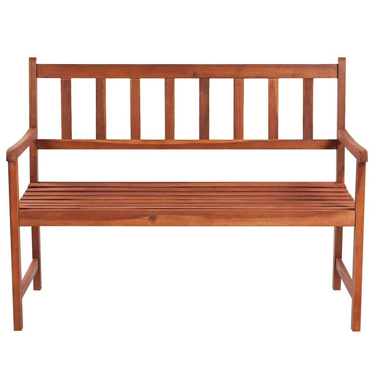 GARTENBANK mit Auflage 120 cm Massivholz Akazie - Hellgrün, Holz (50/90/58cm) - furnicato