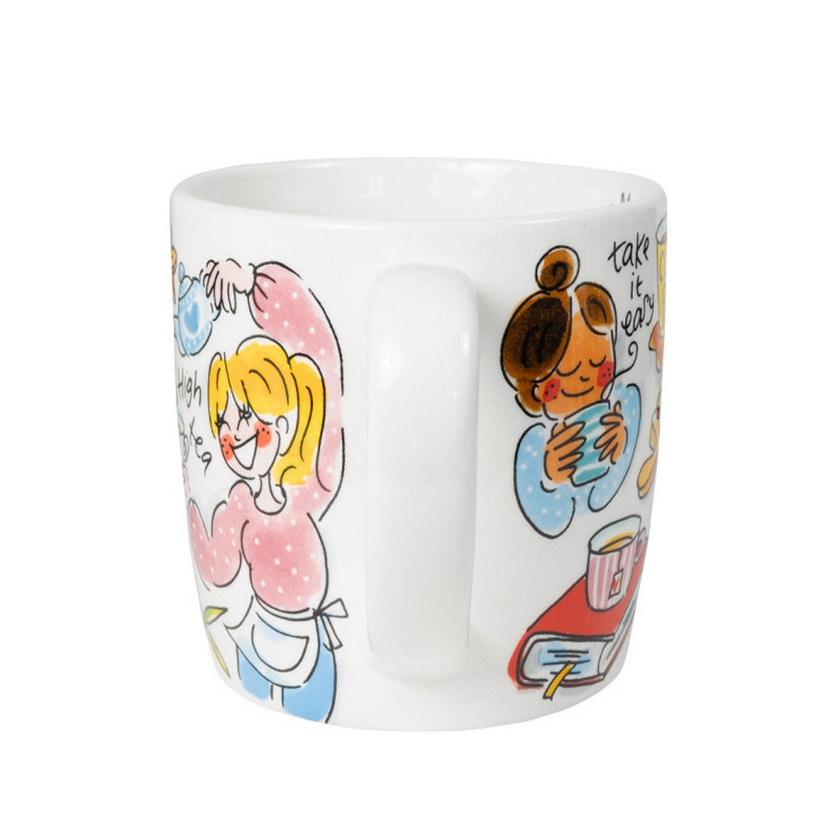CAPPUCCINO-BECHER Du bist meine Tasse Tee in Bunt - 500 ml - Multicolor, Keramik (0.5L) - Blond Amsterdam