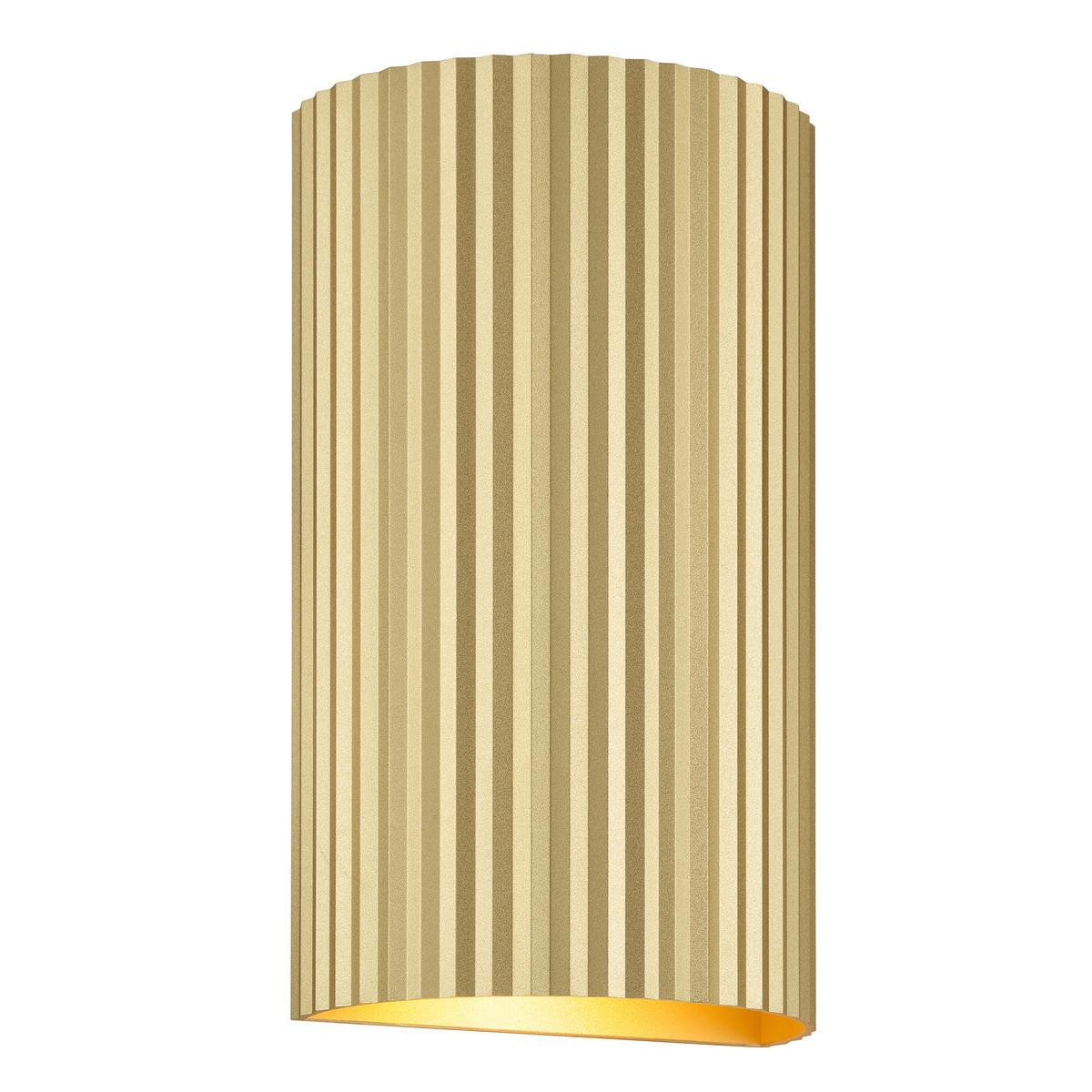WANDLEUCHTE Undula Gold matt 6/10/18 cm - Goldfarben, Metall (10/18/6cm) - Brilliant
