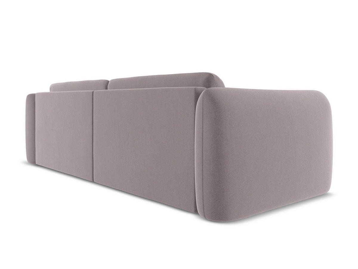 ECKSOFA mit Schlaffunktion Samt Stoff Blau - Blau/Petrol, Kunststoff/Textil (148/257cm) - Makamii