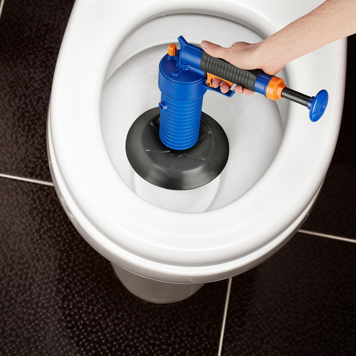 PRESSLUFT Rohrreiniger - Multicolor, Kunststoff (33/20/33cm) - Relaxdays