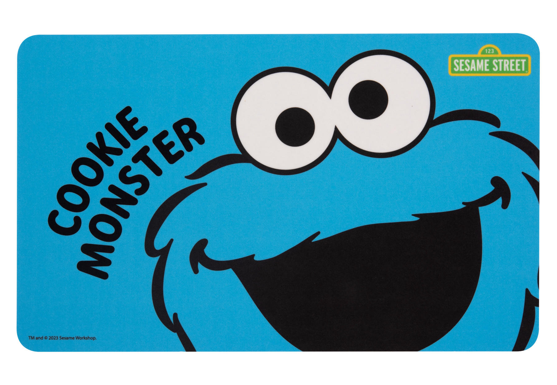 BRETTCHEN Sesamstraße Krümelmonster Blau 14,5 x 23,5 cm - Blau, Kunststoff (14.5/23.5cm) - United Labels