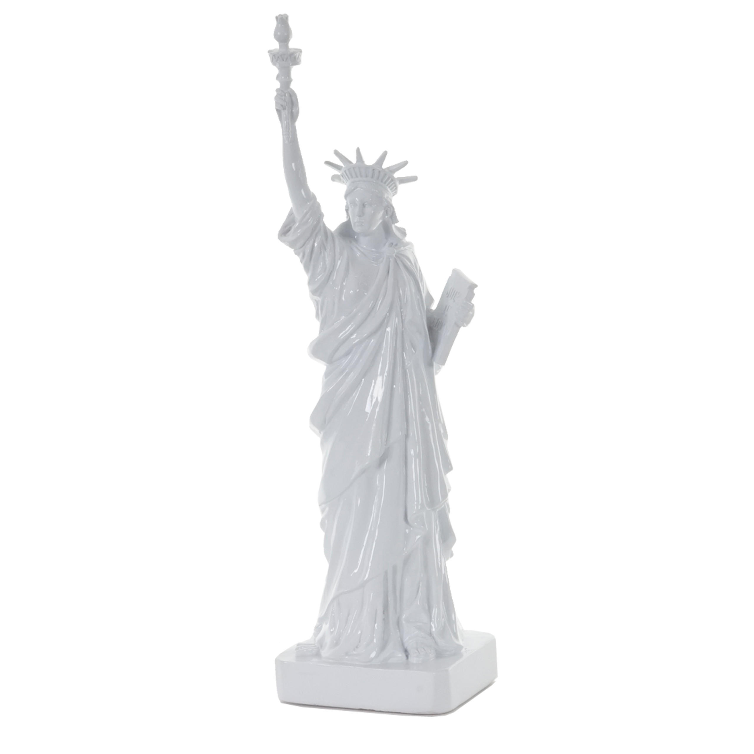 DEKO FIGUR FREIHEITSSTATUE Weiß - Weiß, Stein (10/40/11cm) - MCW