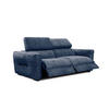 SOFA CALVERA 3-Sitzer mit 2 Relaxfunktionen, dunkelblau - Dunkelblau, Holzwerkstoff/Textil (204/79/106cm) - Courtois Laville