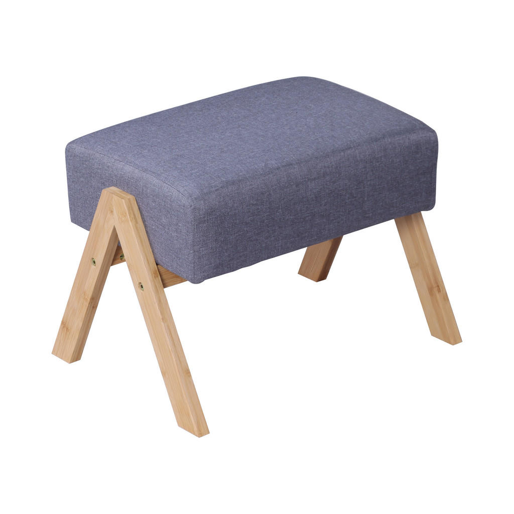 PUF Gri bambus țesătură 30 cm