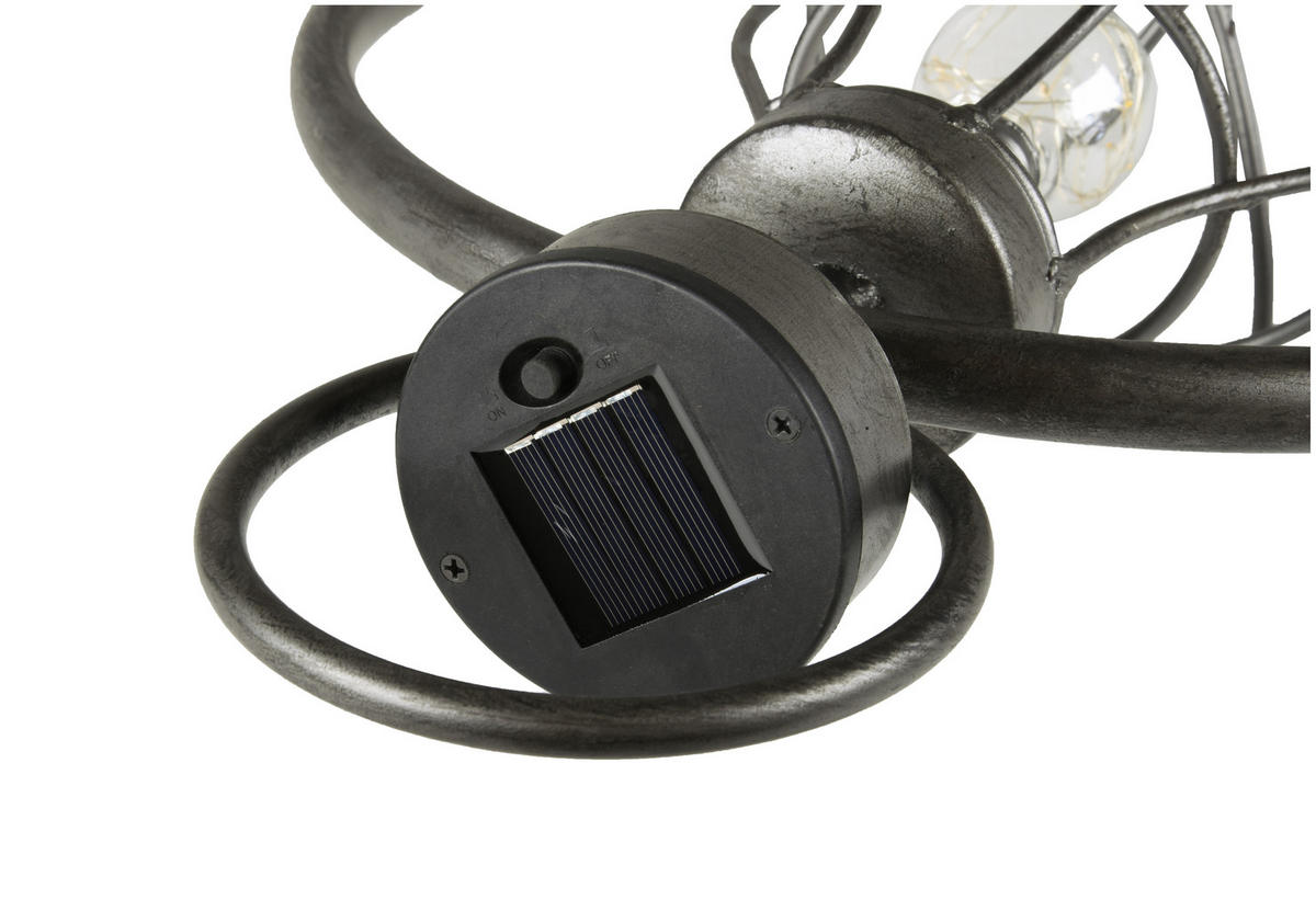 SOLAR-LEUCHTE Jena Schwarz 72x21x32cm - Schwarz, Kunststoff (32/21/72cm) - DELUKE