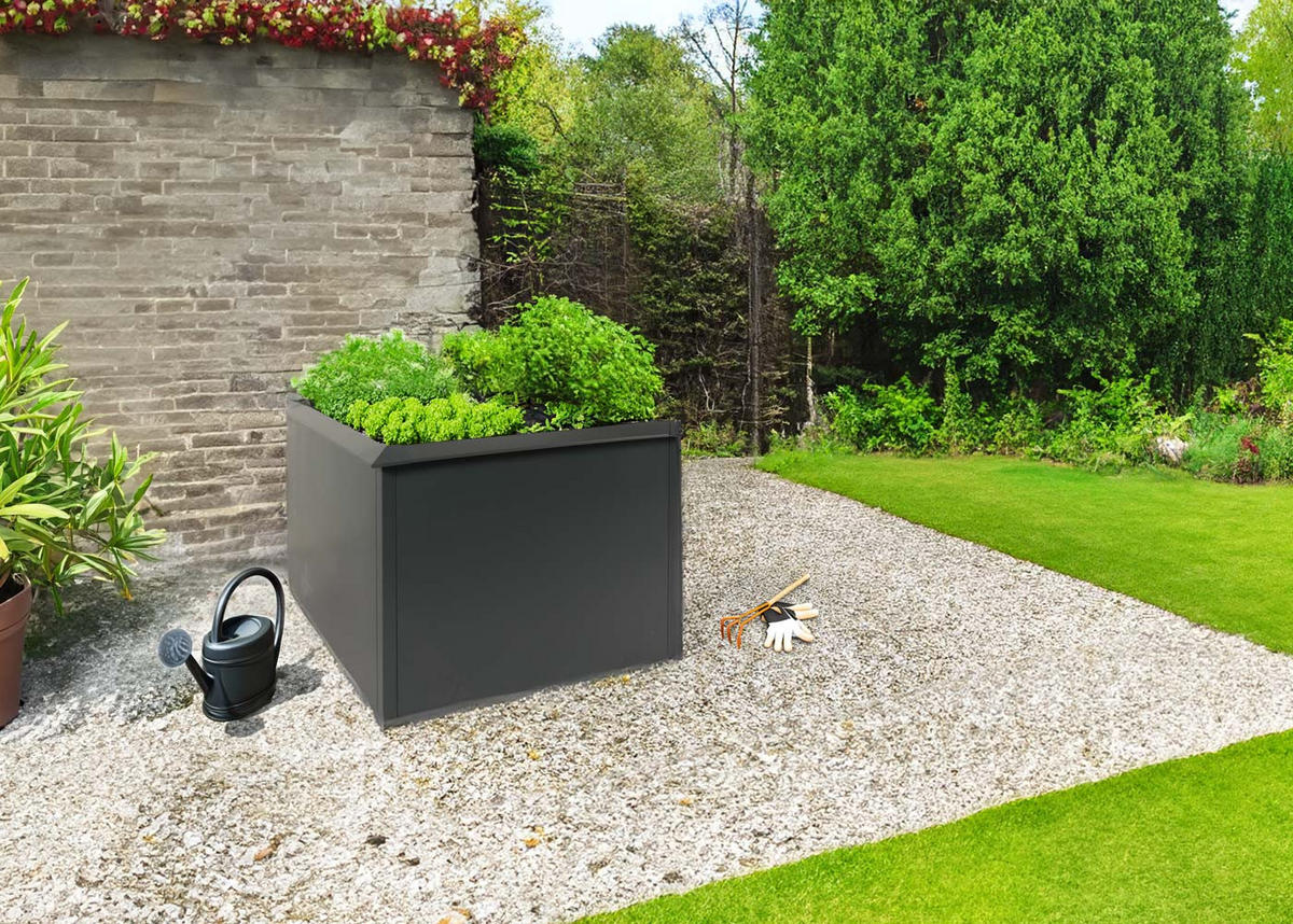 HOCHBEET SCHNECKENSCHUTZ Anthrazit - Anthrazit, Metall (110/78/110cm) - MCW
