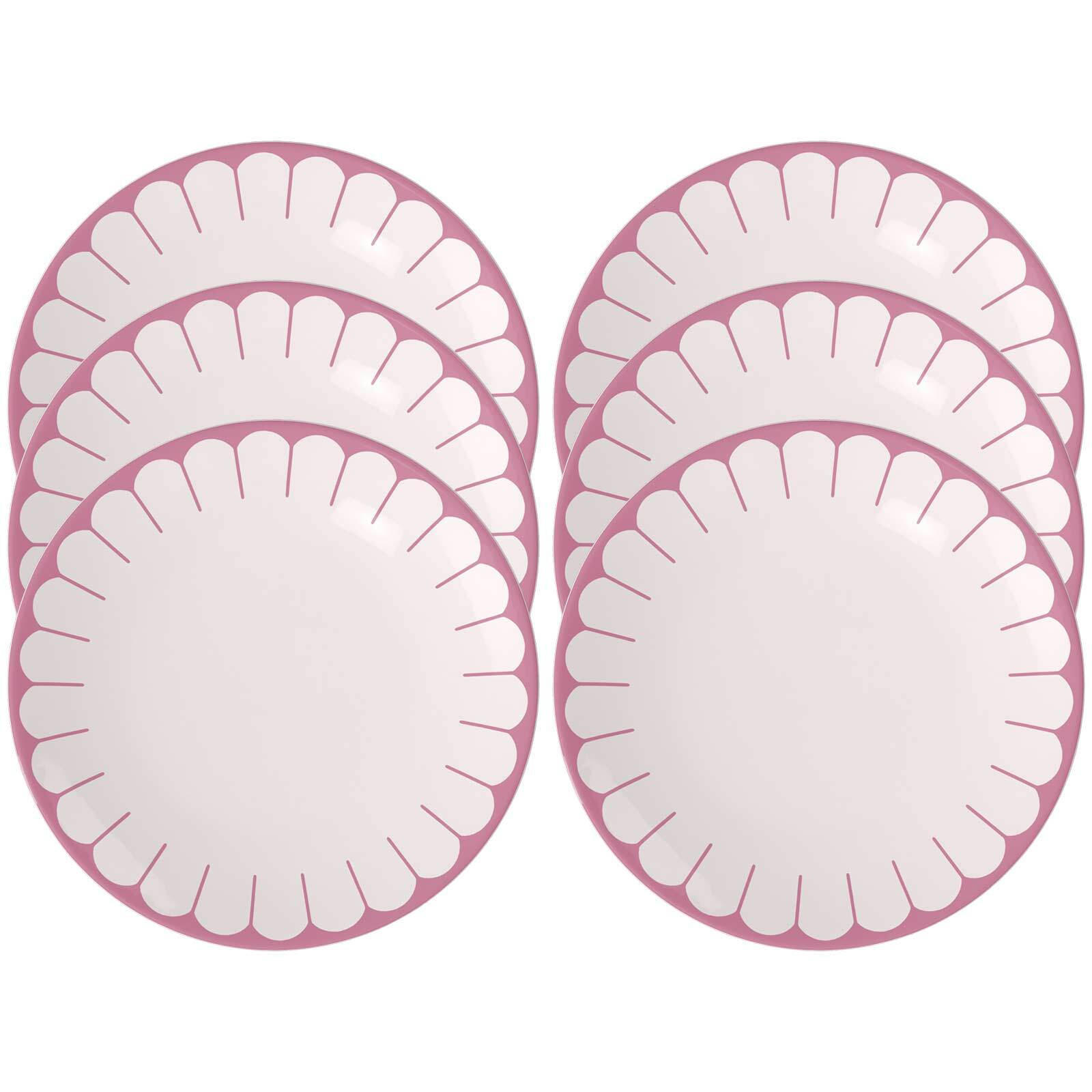 SPEISETELLER Fleur Couleur Cassis ø 26,6 cm 6er Set - Pink, Keramik (26.6cm) - Villeroy & Boch