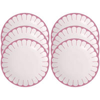 SPEISETELLER Fleur Couleur Cassis ø 26,6 cm 6er Set - Pink, Keramik (26.6cm) - Villeroy & Boch