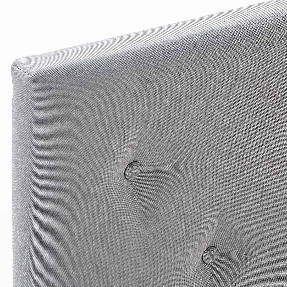 POLSTERBETT 90x190 cm Rosi, Hellgrau - Hellgrau, Textil (90/190cm) - VS Venta-stock