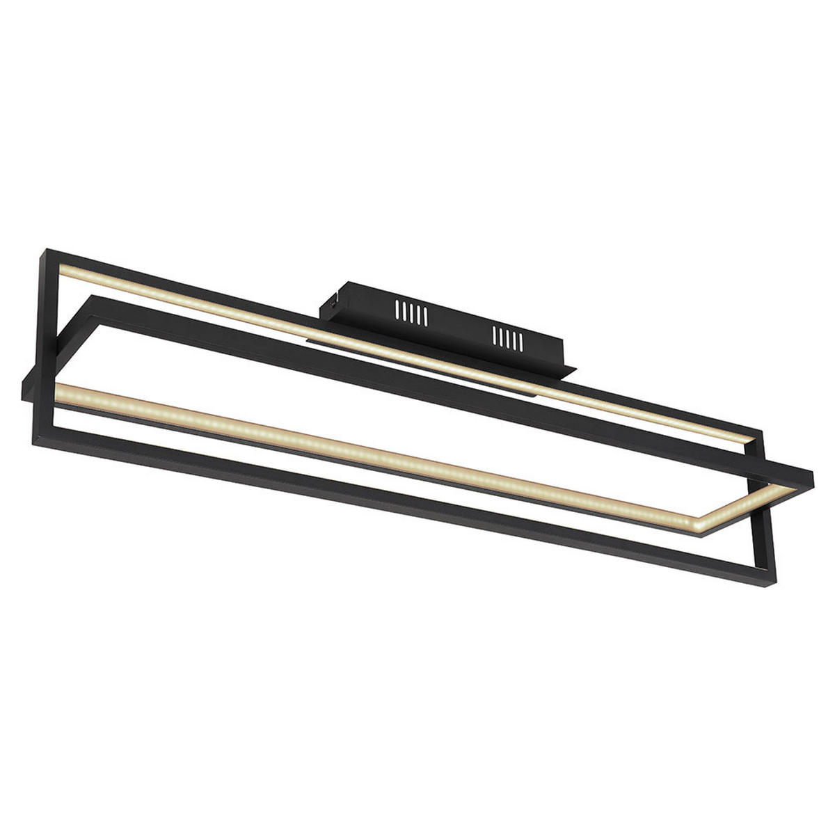LED DECKENLEUCHTE Schwarz Metall - Schwarz, Metall (82/18/21.5cm) - Globo Lighting