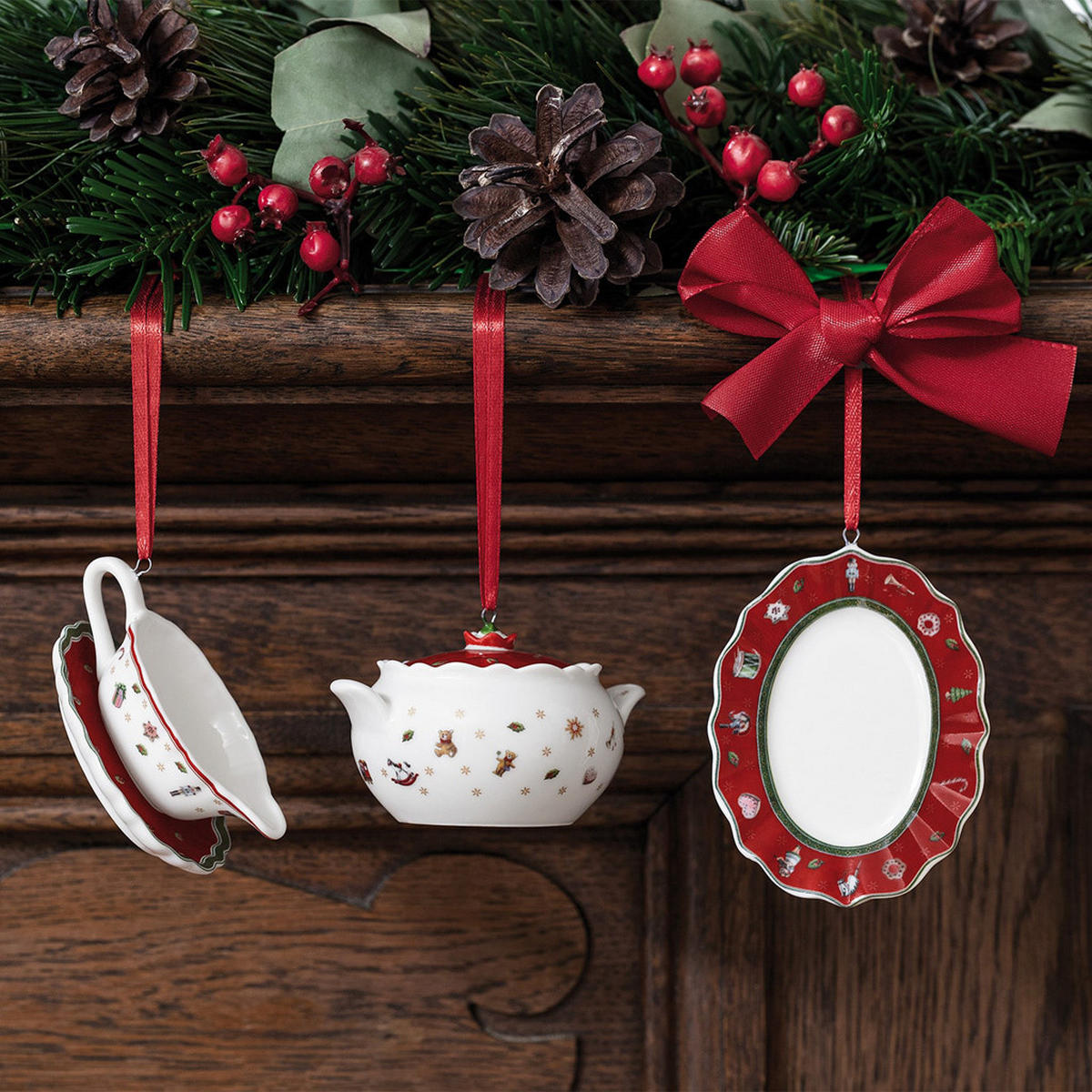 ORNAMENTE SERVIERTEILE Toy's Delight Decoration bunt 3er Set - Multicolor, Keramik (1/1/1cm) - Villeroy & Boch