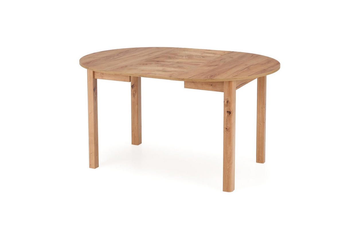 ESSTISCH rund Eiche Gold ausziehbar - Eichefarben, Holzwerkstoff (102/102/76cm) - designimpex
