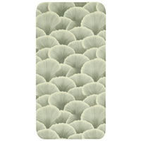 WC PŘEDLOŽKA Vějíř - list - zelený 60x120 cm - pastelově zelená, textil/plast (60/1cm) - OnlyWow