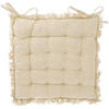 STUHLKISSEN Simply 40/40 cm - Creme, Naturmaterialien (40/40cm) - Home Styling Collection