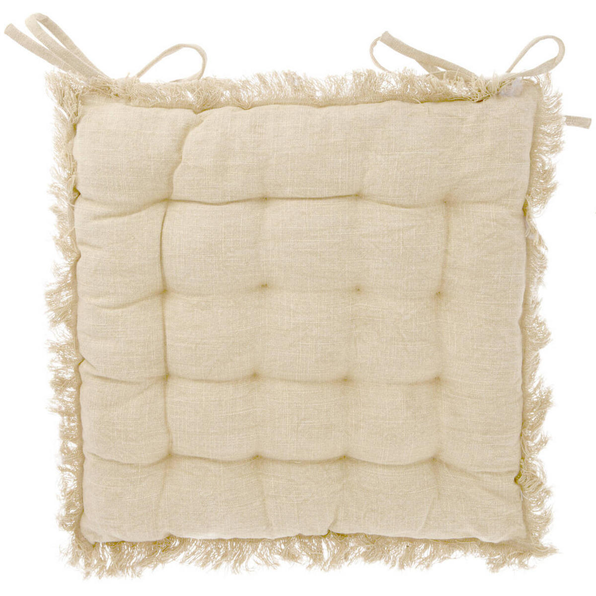STUHLKISSEN Simply 40/40 cm - Creme, Naturmaterialien (40/40cm) - Home Styling Collection