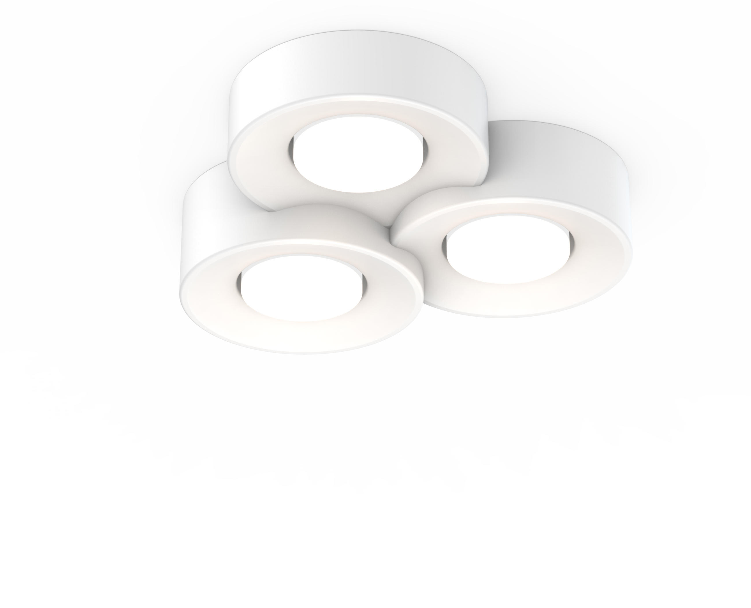 DECKENSTRAHLER Funkeldar 5.5/26.1/28 cm - Weiß, Metall (28/5.5/26.1cm) - ZMH