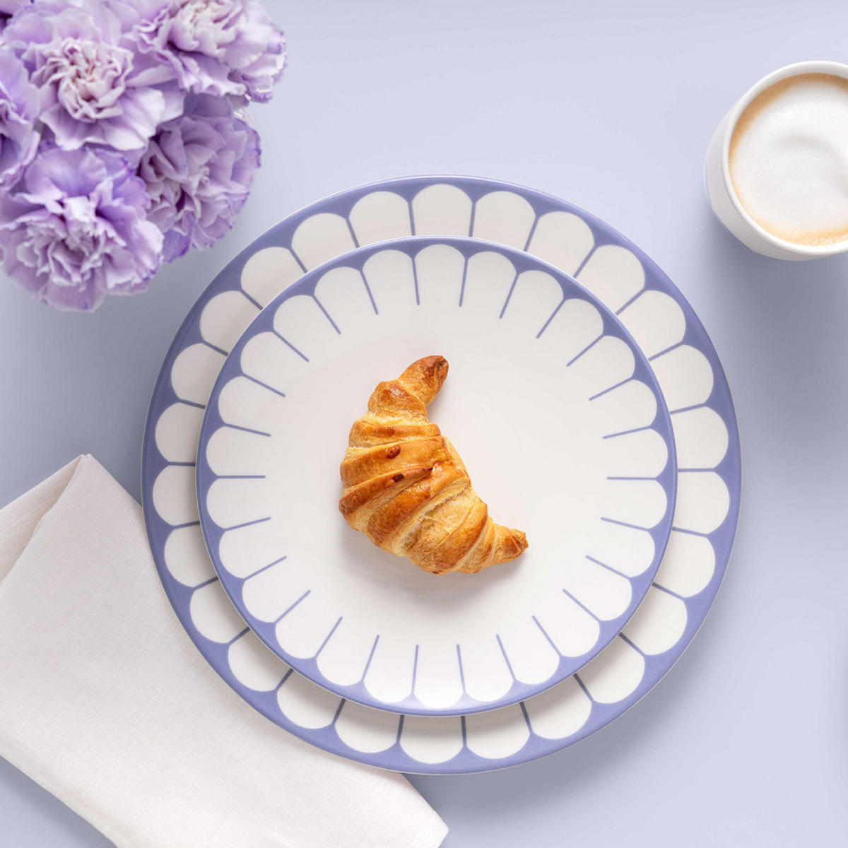 FRÜHSTÜCKSTELLER Fleur Couleur Bleu ø 21,2 cm 6er Set - Blau, Keramik (21.2cm) - Villeroy & Boch