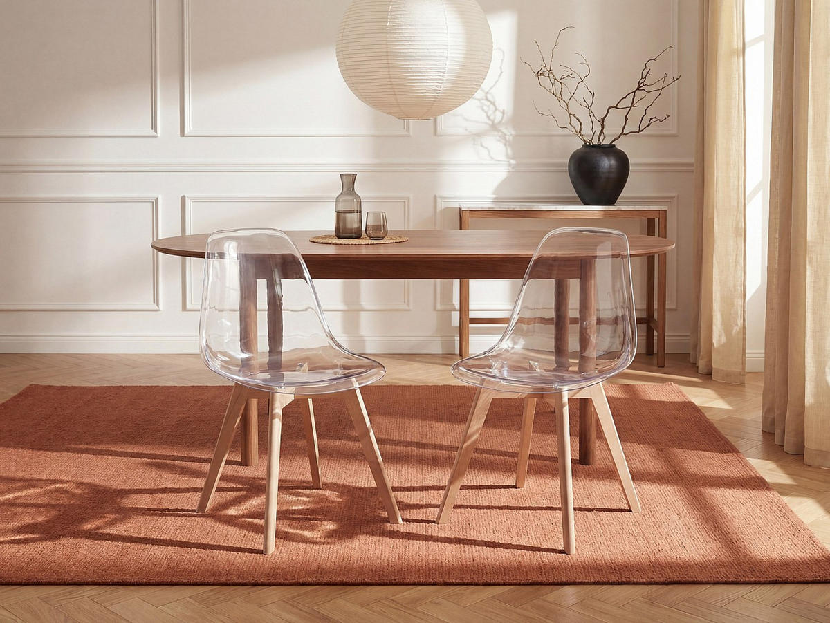 STUHL - 47 cm x 52 cm - Plastik - Transparent - AUDRA - Transparent, Kunststoff (47/85/52cm) - Vente-Unique