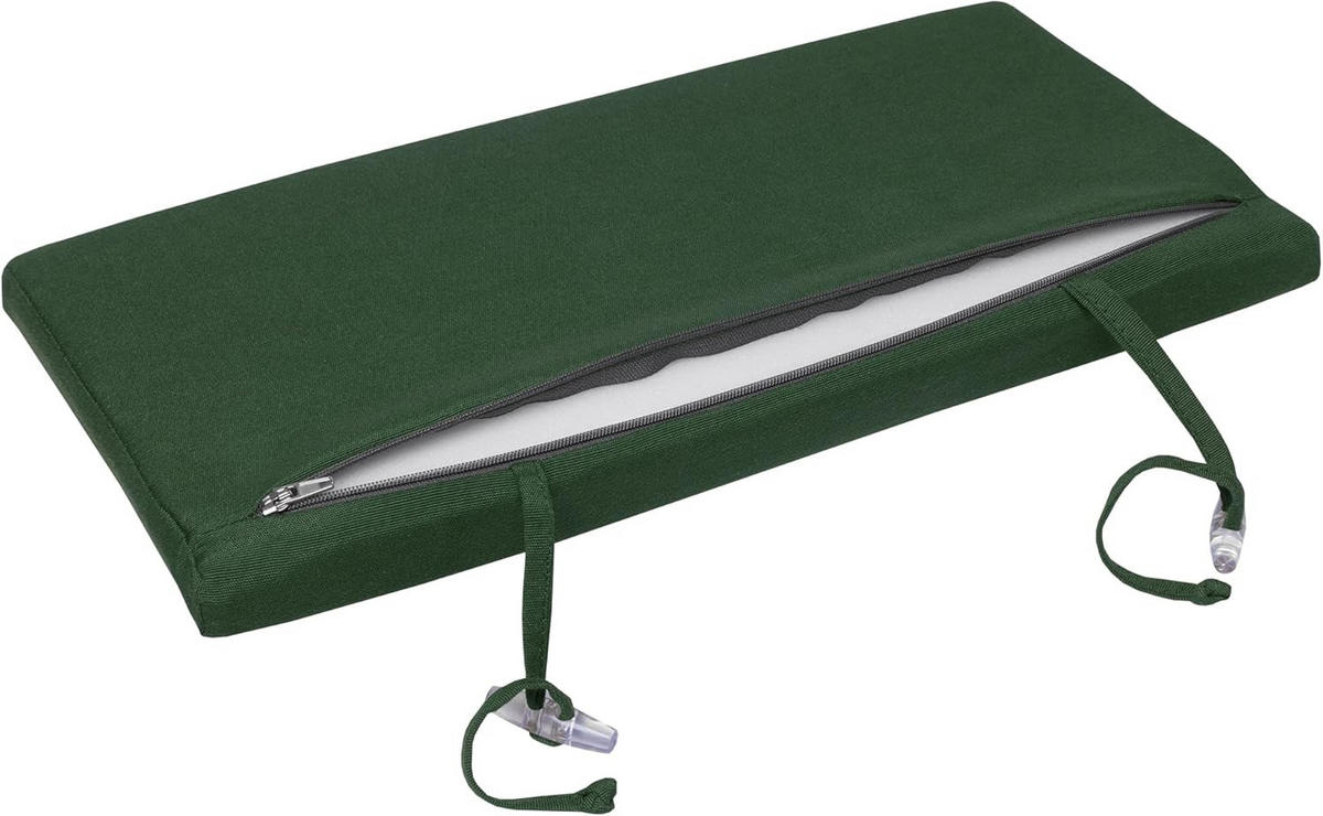 ROLLLIEGENAUFLAGE Loft RL 200x60x5cm Dunkelgrün (2tlg) - Dunkelgrün, Textil (60/10/200cm) - Beautissu 