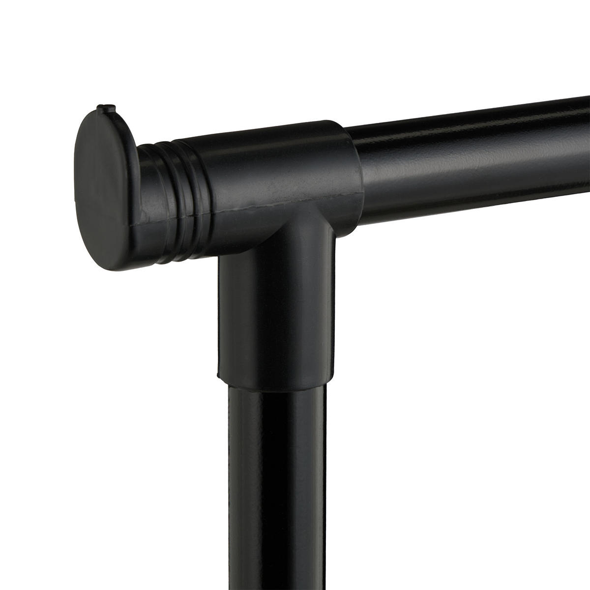 KLEIDERSTÄNDER - Schwarz, Kunststoff/Metall (75.5/161/42.5cm) - Relaxdays