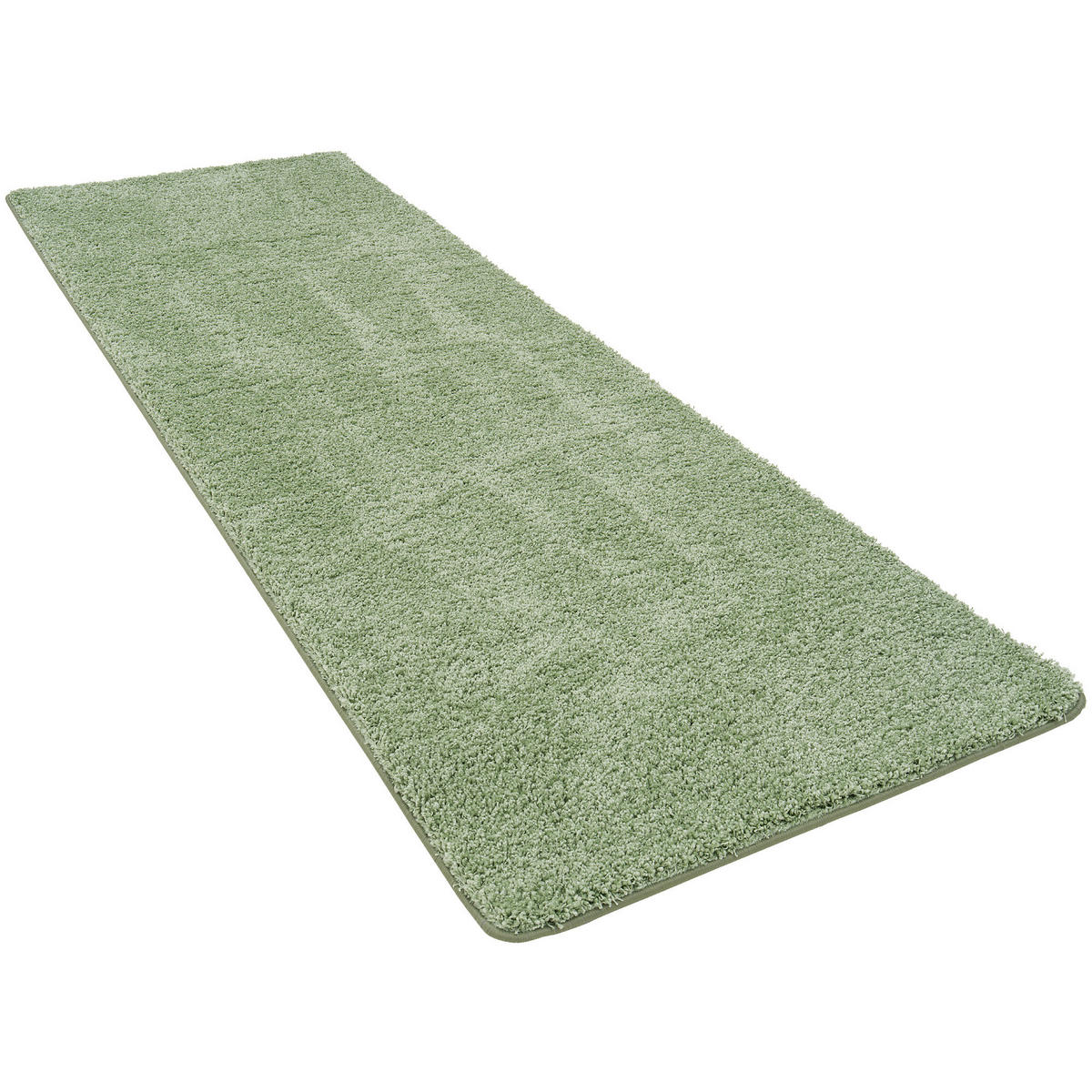 LUXUS HOCHFLOR LANGFLOR LÄUFER TEPPICH MILANO - Mintgrün, Textil (100/300cm) - Snapstyle