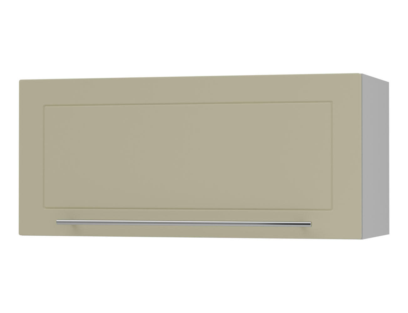 KLAPPHÄNGESCHRANK Kvantum W4B/80-AV Vanille Matt / Grau Matt 80 / 32,5 / 36cm - Creme/Grau, Holz/Holzwerkstoff (80/36/32.5cm) - Feldmann-Wohnen