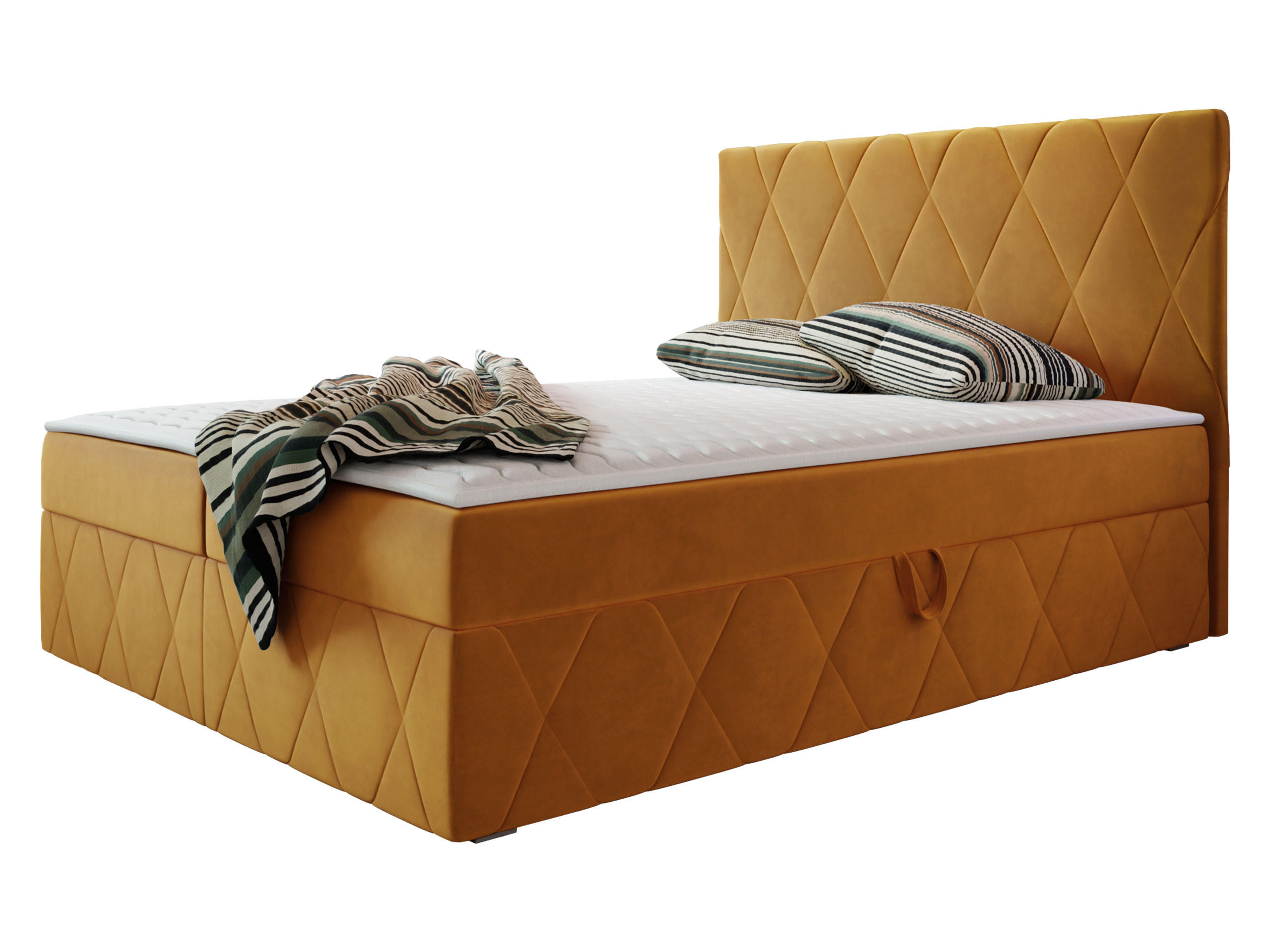 BOXBETT Simoti - Orange, Holzwerkstoff (160/200cm) - MIRJAN24