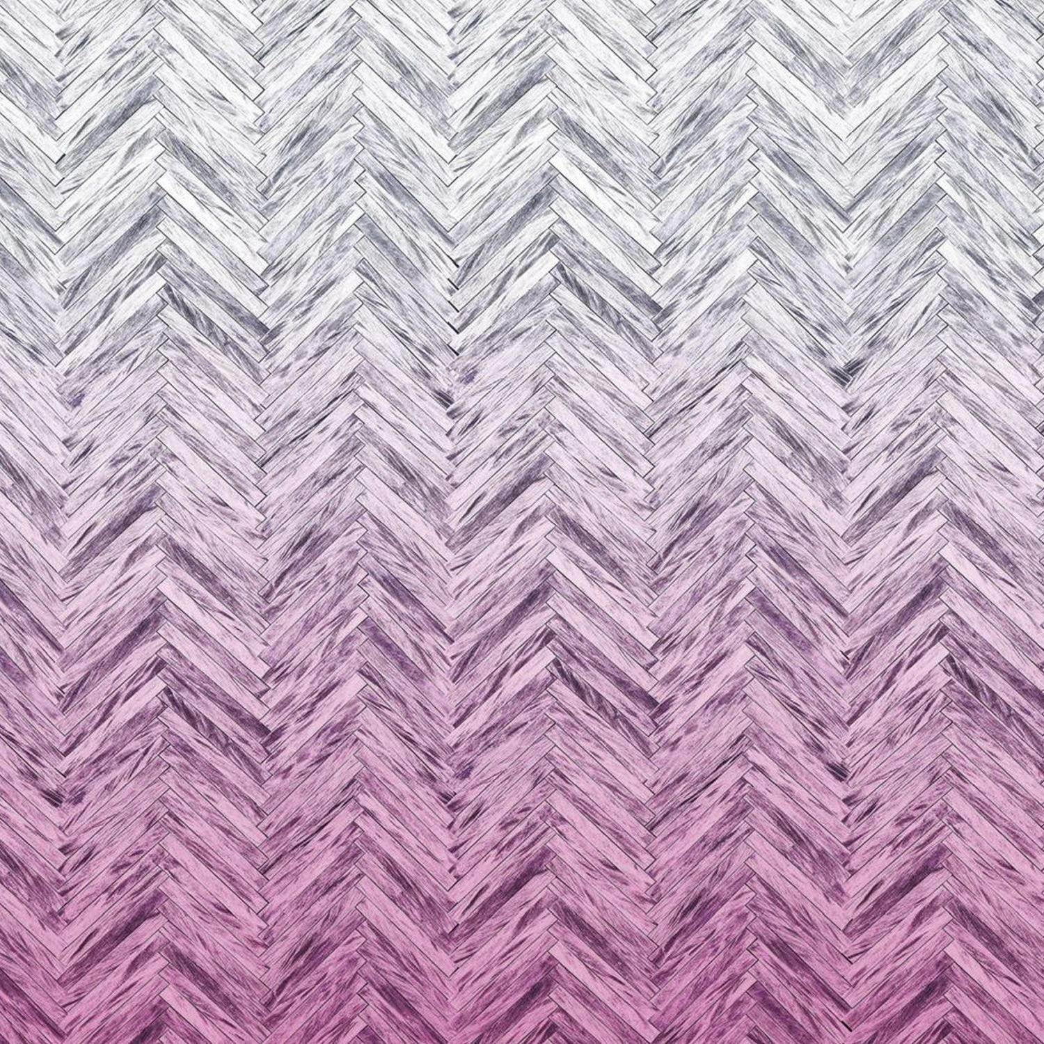FOTOTAPETE Fischgrätmuster 400 x 250 cm - Pink, Papier (400/250cm) - Sanders & Sanders