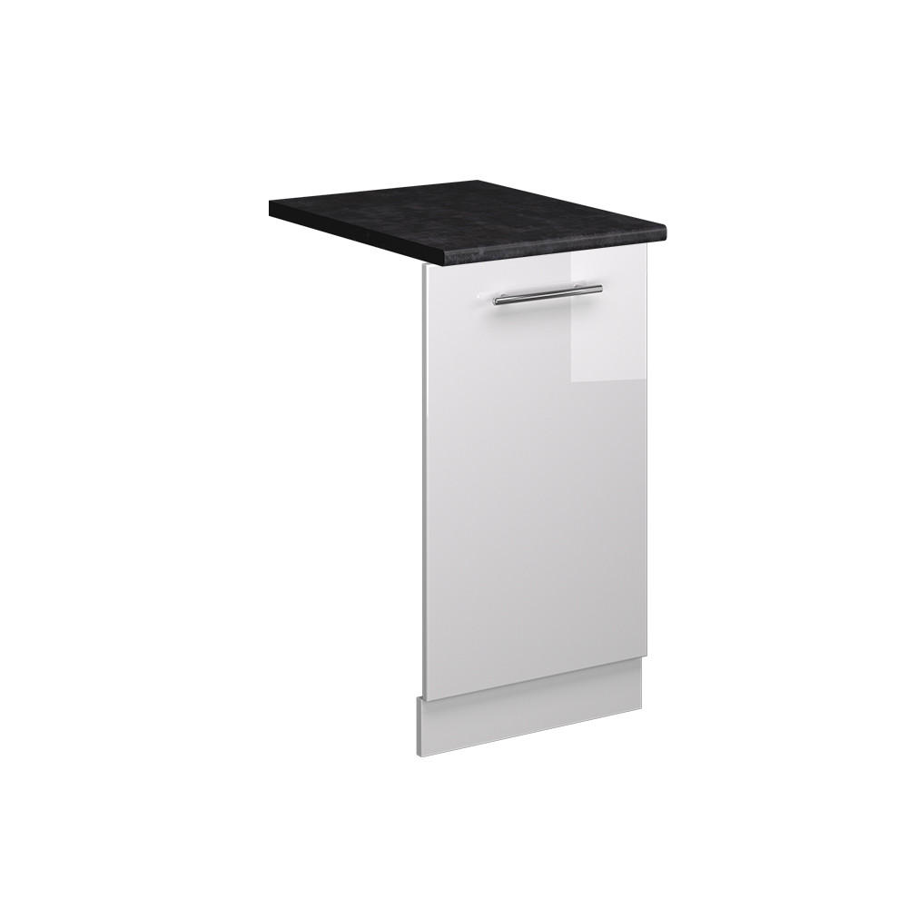 DISKMASKINENS FRONTPANEL Fame-Line Vit högblank 45 cm , AP Antracit Vit högglans, Vit 81.8/45/60 cm