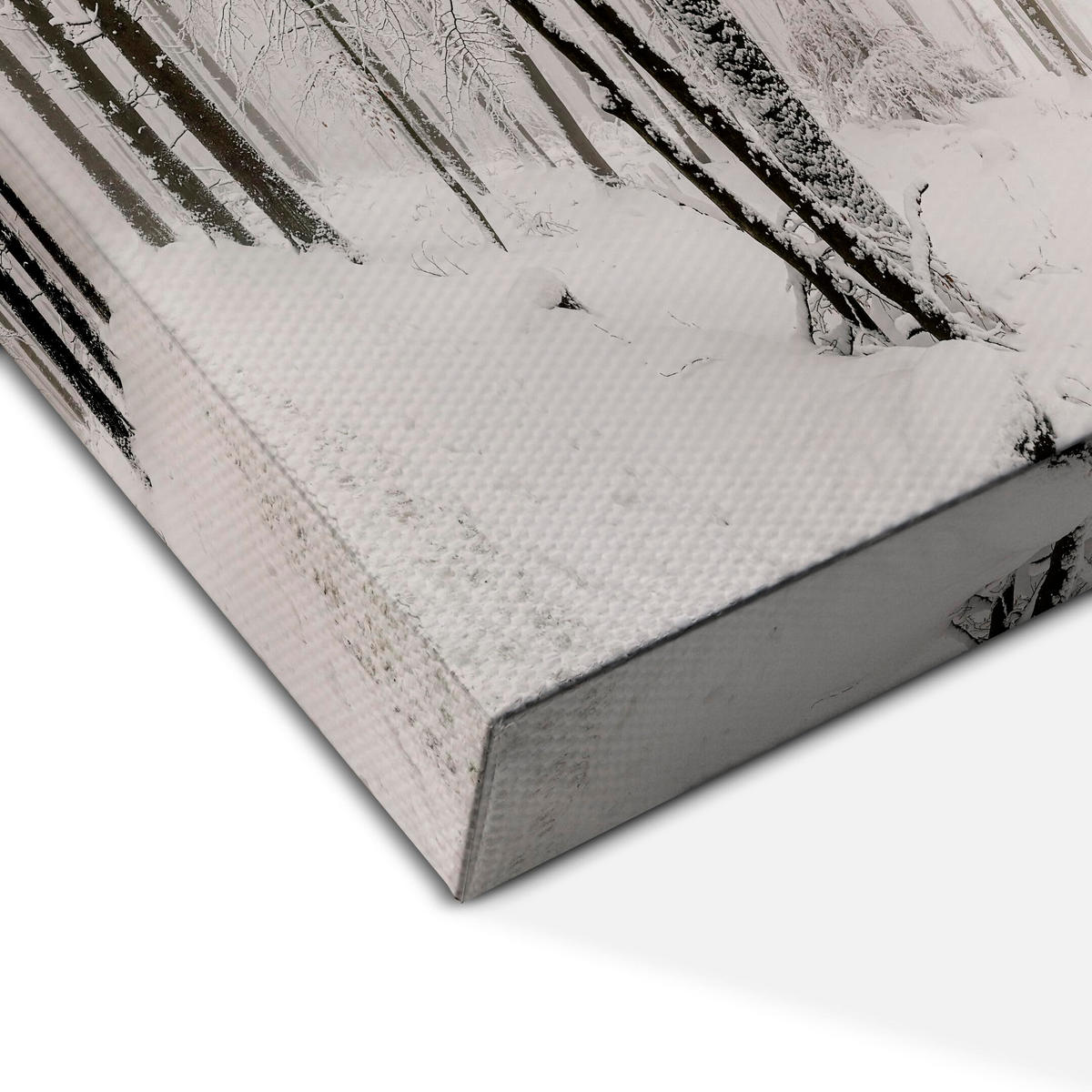 LEINWANDBILD Winter 3-tlg. 90x60 cm - Weiß, Holz (90/60cm) - LUMASOUL