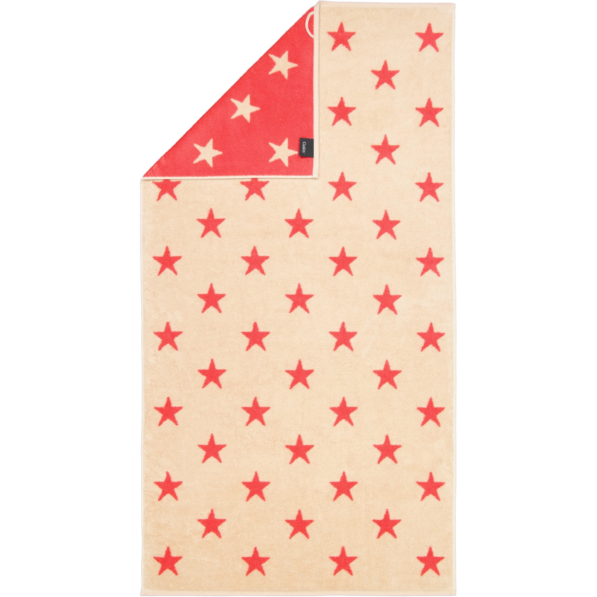 DUSCHTUCH NEW STARS STERNE GROSS 6260 BEIGE/PINK - 32 - Rosa, Textil (70/140cm) - Cawoe