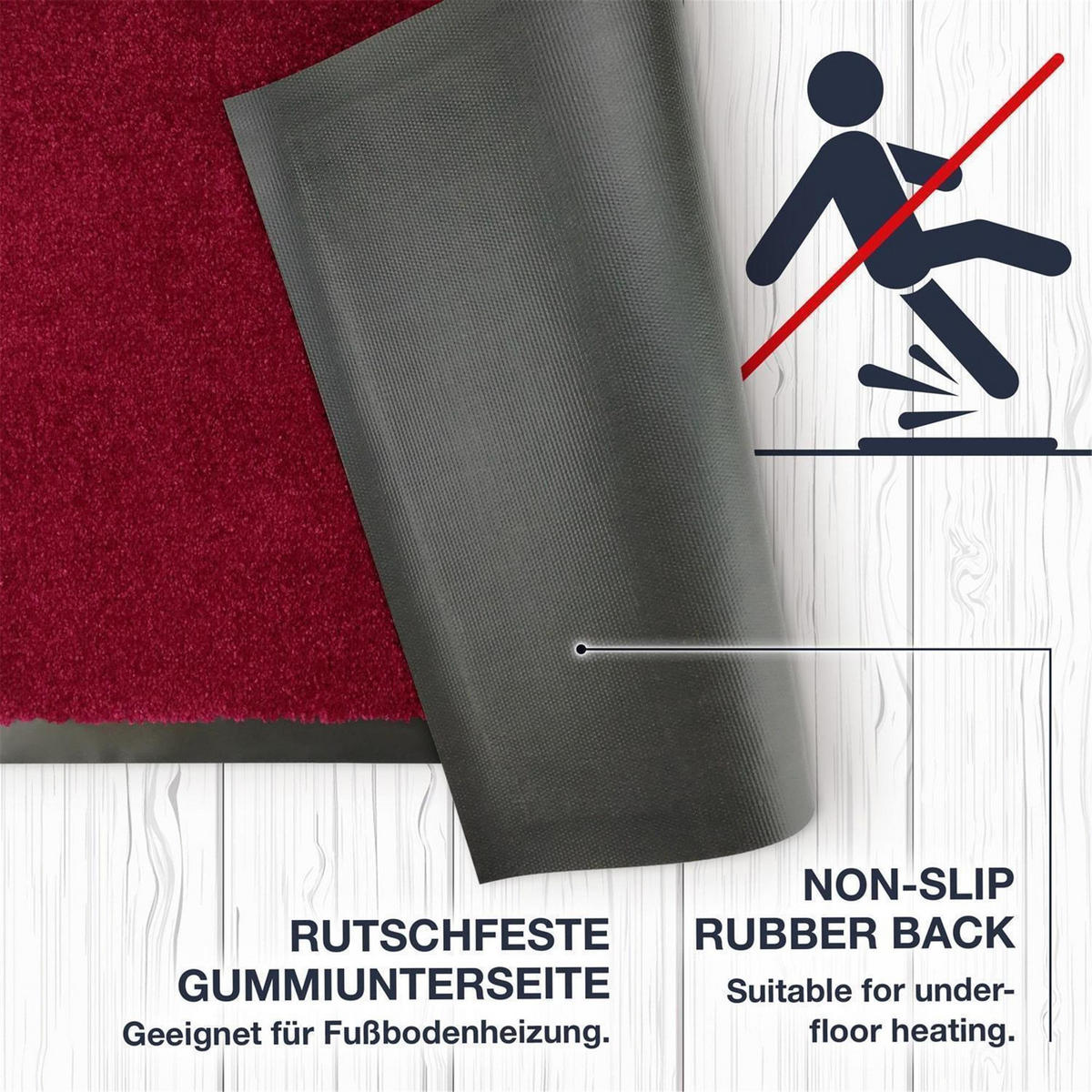 FUSSMATTEN FÜR INNEN & AUßEN TÜRMATTE - Taupe, Textil (78/150cm) - WohnDirect