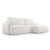 ECKSOFA mit Schlaffunktion Bordon, Weiß - Weiß, Textil (150/260cm) - Fedve