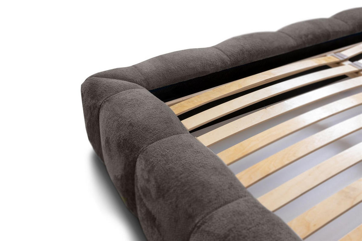 POLSTERBETT Hailey In Tender Way - Anthrazit, Holzwerkstoff/Textil (180/200cm) - Fun Möbel