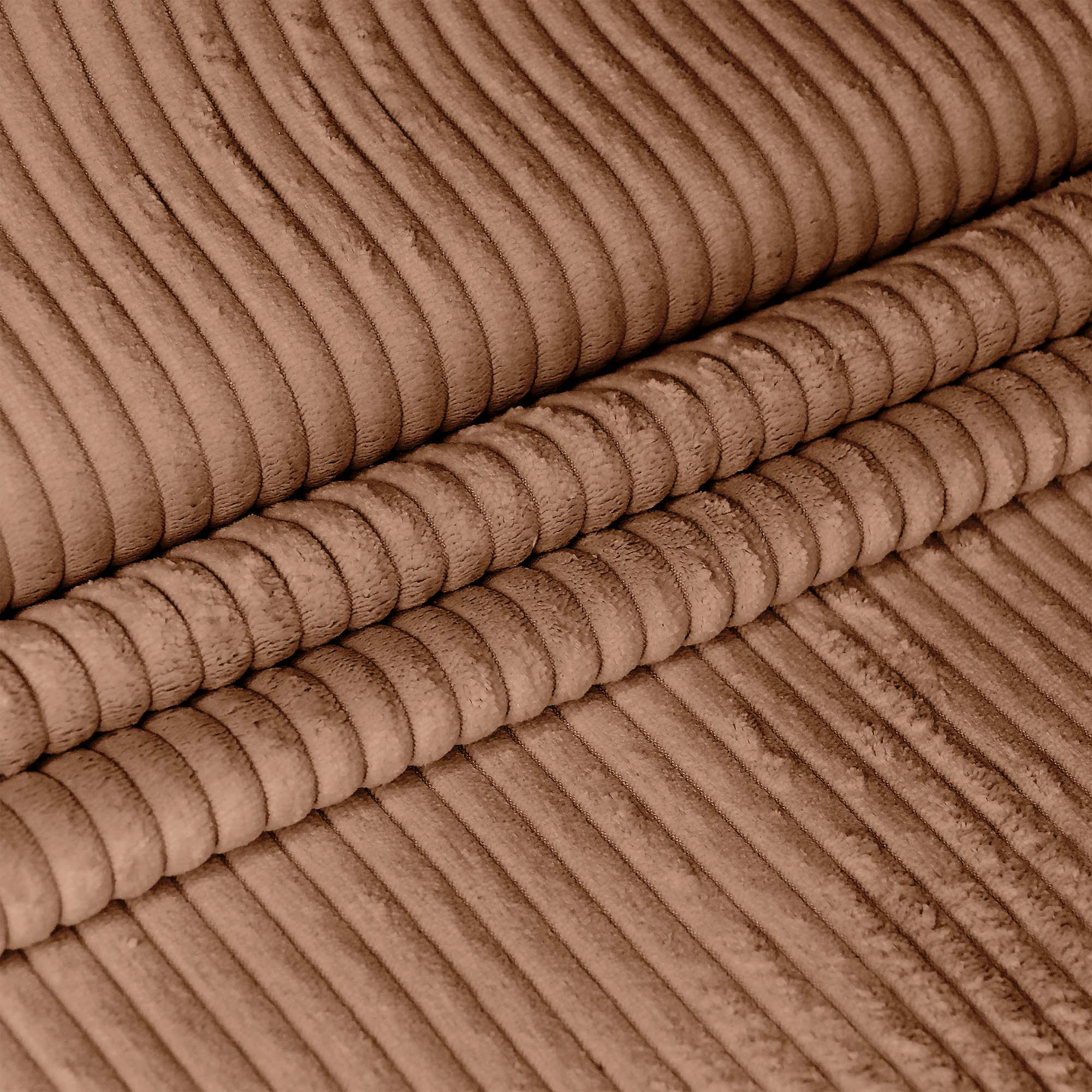 SITZSACK PARADISE MIT FUßSTÜTZE Kordsamt 2-tlg Brown Bear M - Braun, Textil (90/100/90cm) - Dreamroots