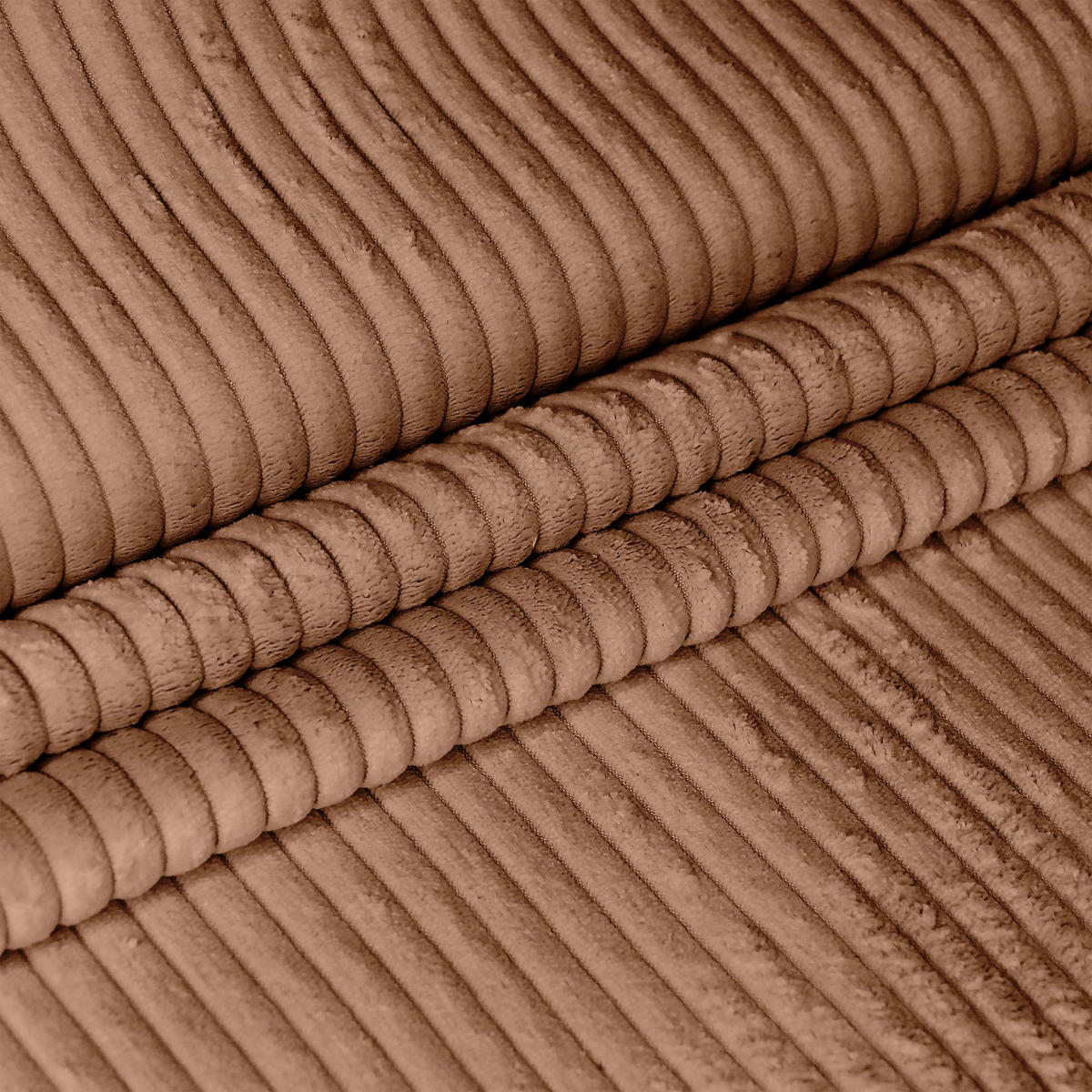 SITZSACK PARADISE MIT FUßSTÜTZE Kordsamt 2-tlg Brown Bear M - Braun, Textil (90/100/90cm) - Dreamroots