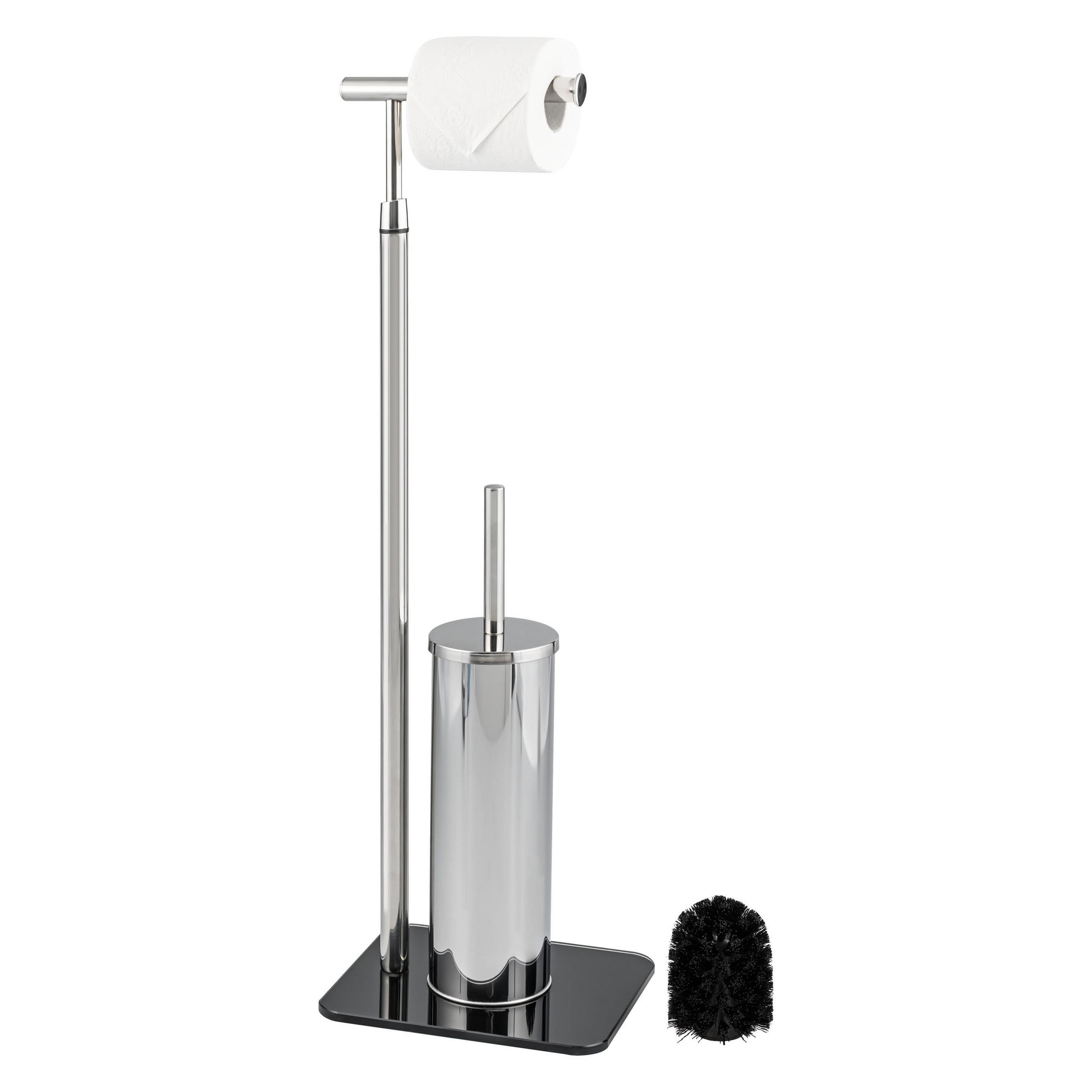 bremermann Stand-Wc-Garnitur, Schwarz 22x70x18 cm