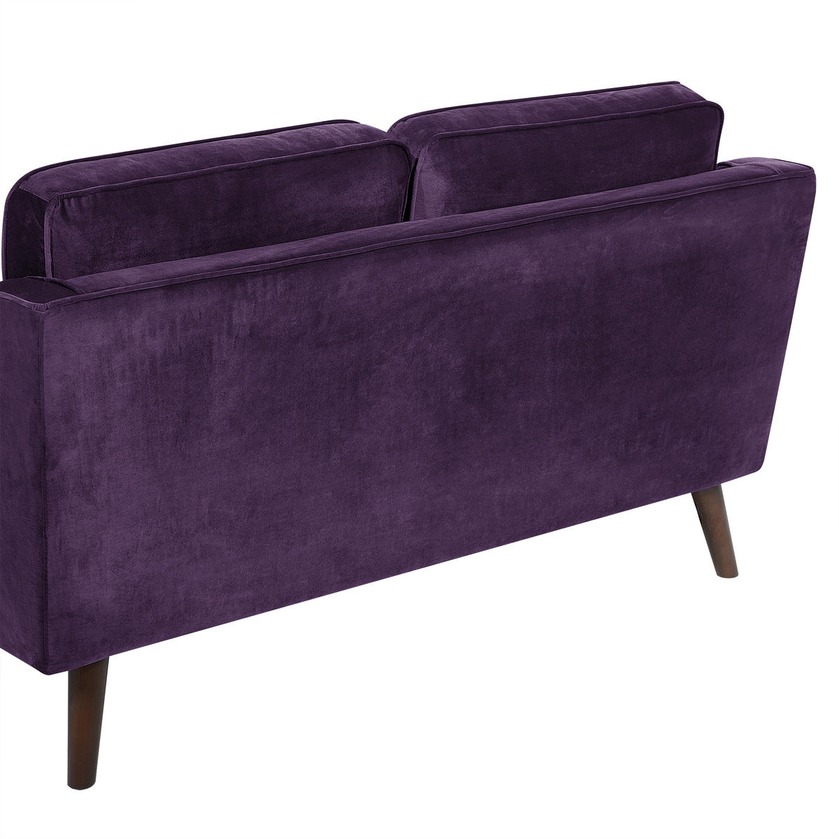 2-SITZER-SOFA Samtstoff Violett Lokka - Violett, Textil (150/85/83cm) - Beliani