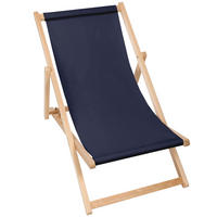 HOLZLIEGESTUHL klappbar Buchenholz Navy M - Blaugrau, Holz (54/85/92cm) - Dreamroots