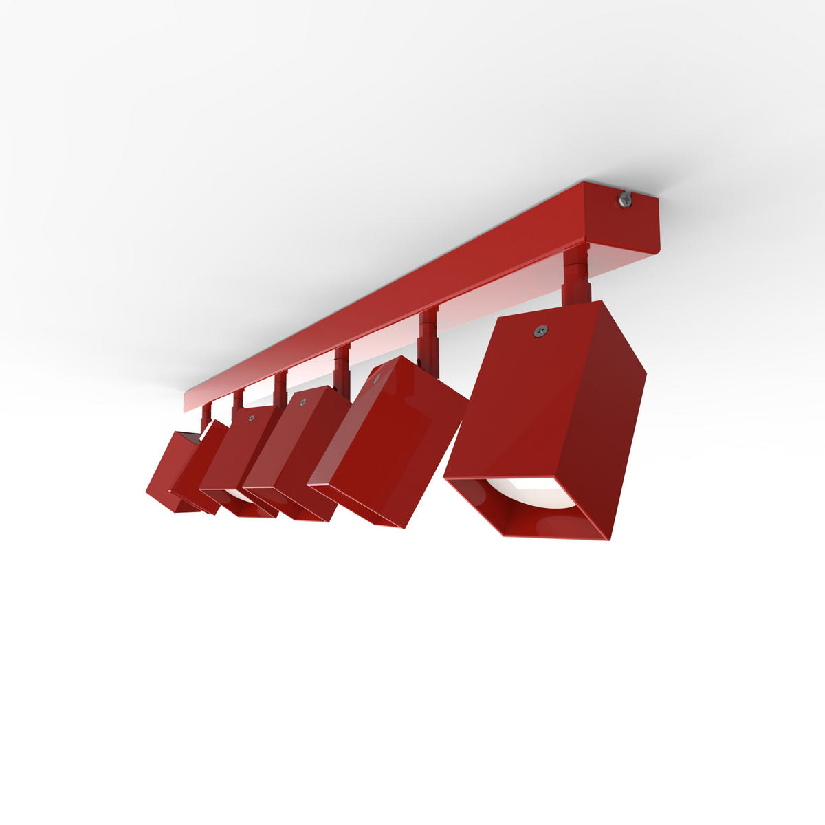 DECKENLEUCHTE - Rot, Metall (6/90/18cm) - Lumicom