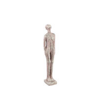 SKULPTUR Keiton Grau 8/8/40cm - Grau, Stein (8/40/8cm) - PTMD Collection