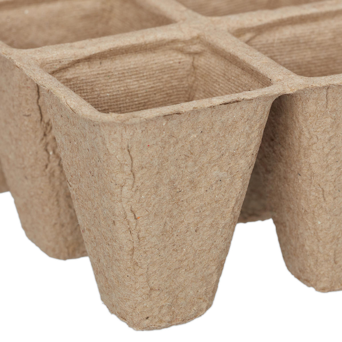 17XANZUCHTTÖPFE - Beige, Wellpappe (16.5/5/12cm) - Relaxdays