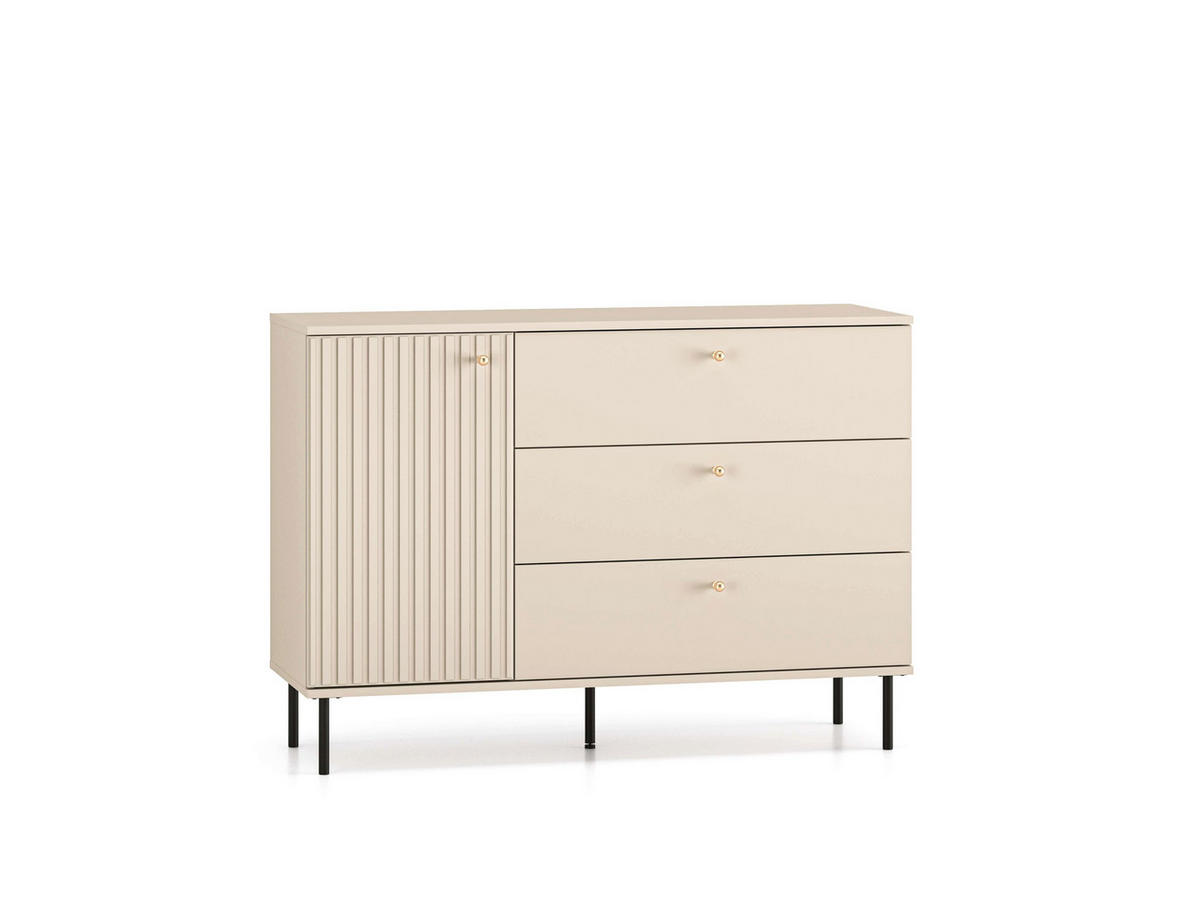 SCHLAFZIMMER Set 5-tlg. Sophie – Kaschmir - Kaschmir, Holzwerkstoff (120/85/40cm) - hi-markt