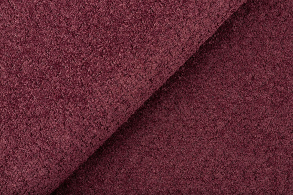 SOFA FEBE 3-Sitzer, bordeaux - Bordeaux/Schwarz, Holz/Textil (190/82/96cm) - Courtois Laville